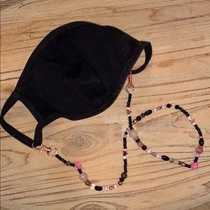 Hand Made Healing Crystal Mask Holder Chain